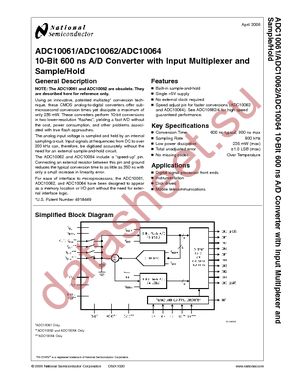 ADC10064CIWMX/NOPB datasheet  